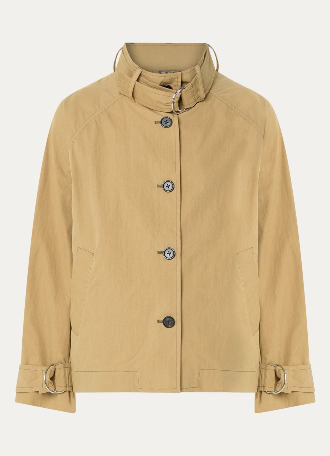 Bellerose Hubble trenchcoat met steekzakken - voorkant 3 camel