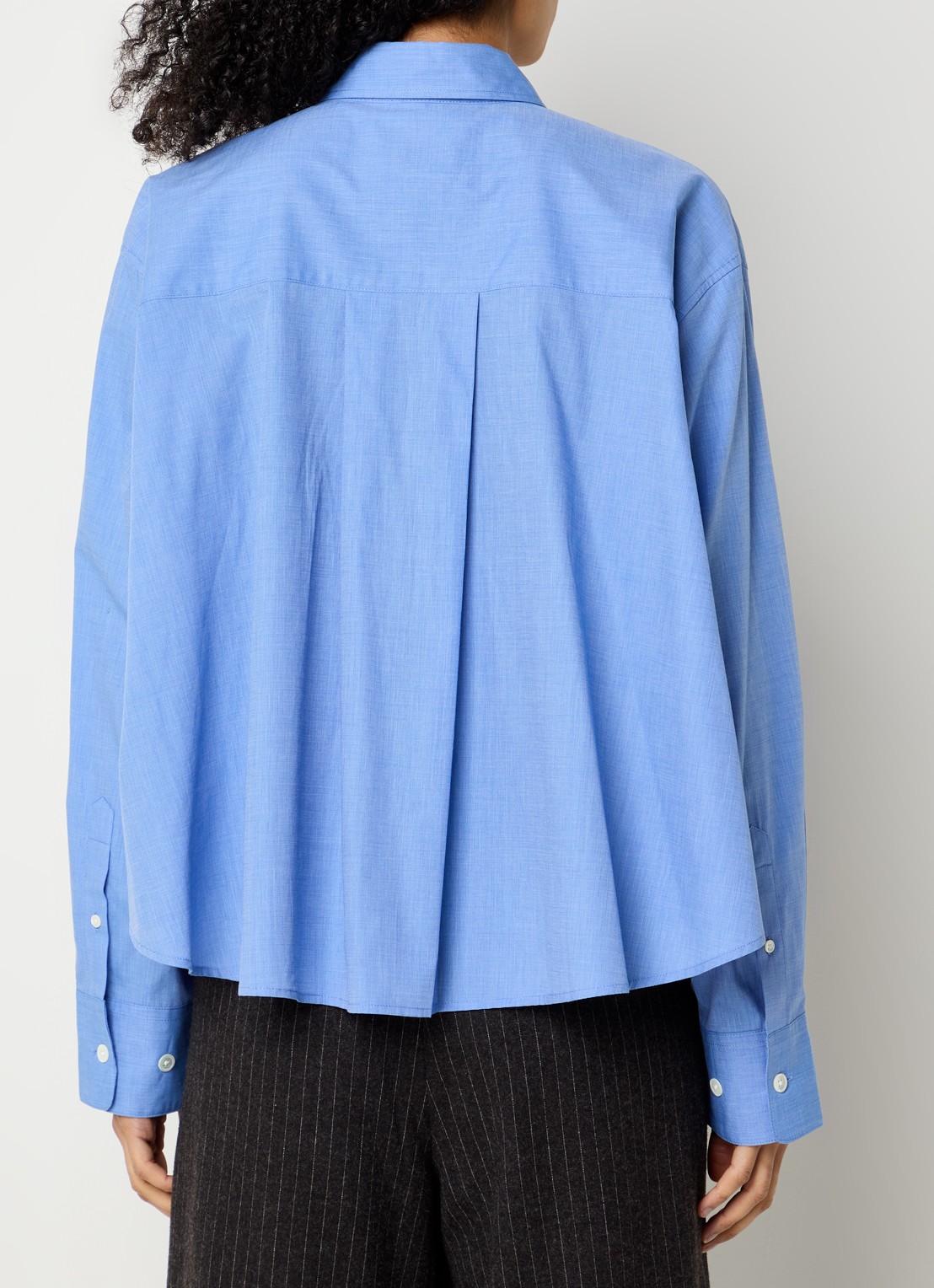 Bellerose Java blouse met logo - achterkant 2 blauw