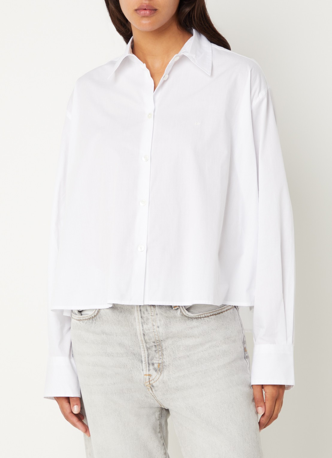 Bellerose Java blouse met logo - detail 4 wit