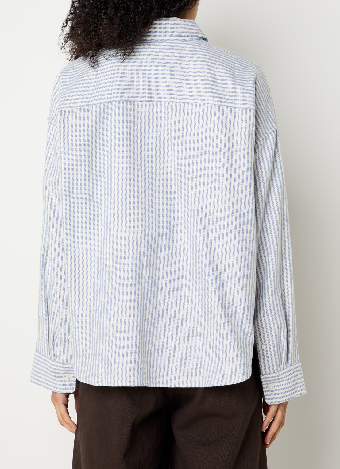 Bellerose Jaxie blouse met streepprint - achterkant 4 grijs