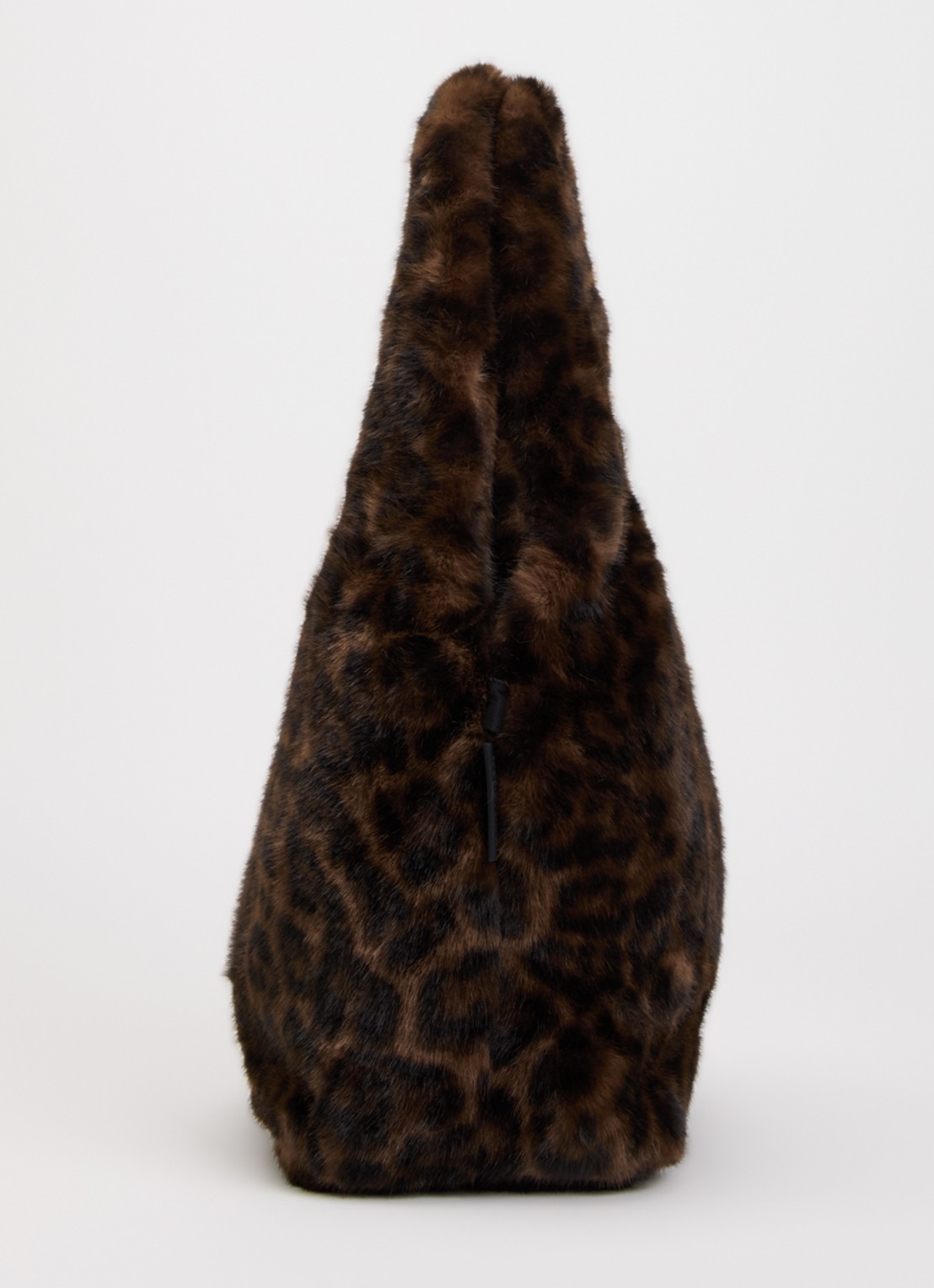 Bellerose Jelga schoudertas van imitatiebont met panterprint - detail 2 bruin
