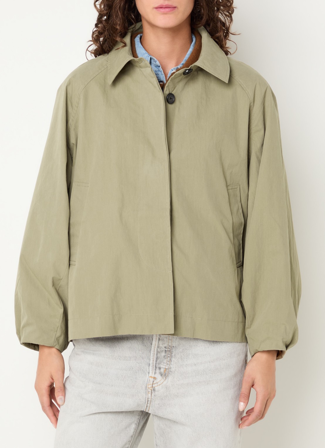 Bellerose Jodie trenchcoat met steekzakken  - detail 4 beige