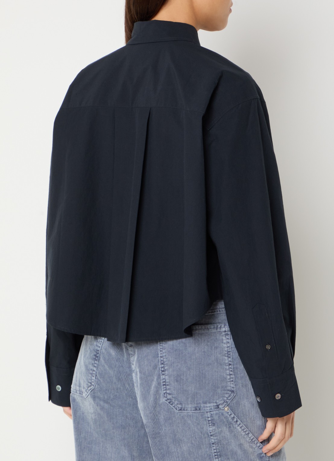 Bellerose Johan blouse met logo - achterkant 4 donkerblauw