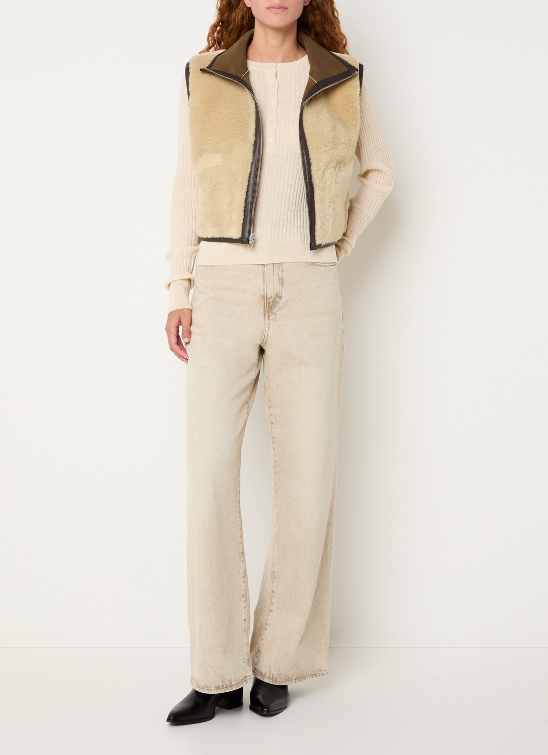 Bellerose Jonson reversible bodywarmer met steekzakken - voorkant 4 bruin
