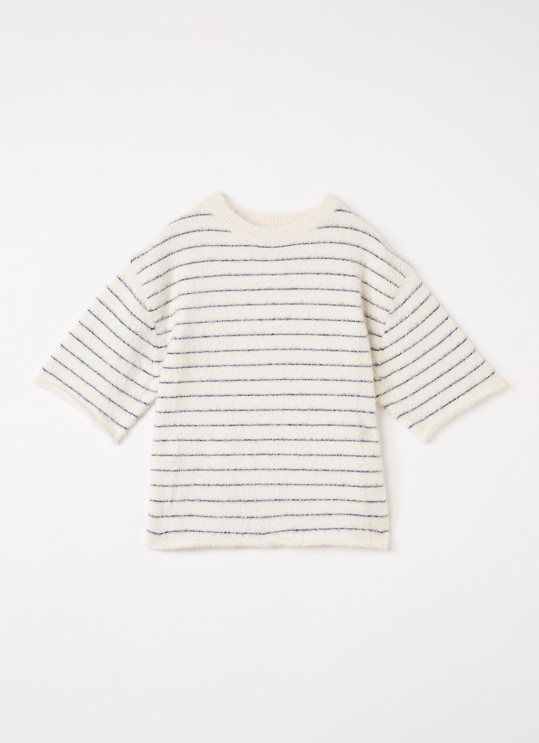 Bellerose Lisay fijngebreide trui met streepprint - voorkant rood
