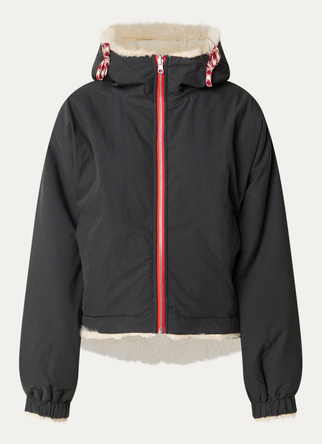 Bellerose Loud reversible jack met voering van imitatiebont - voorkant 3 donkergroen