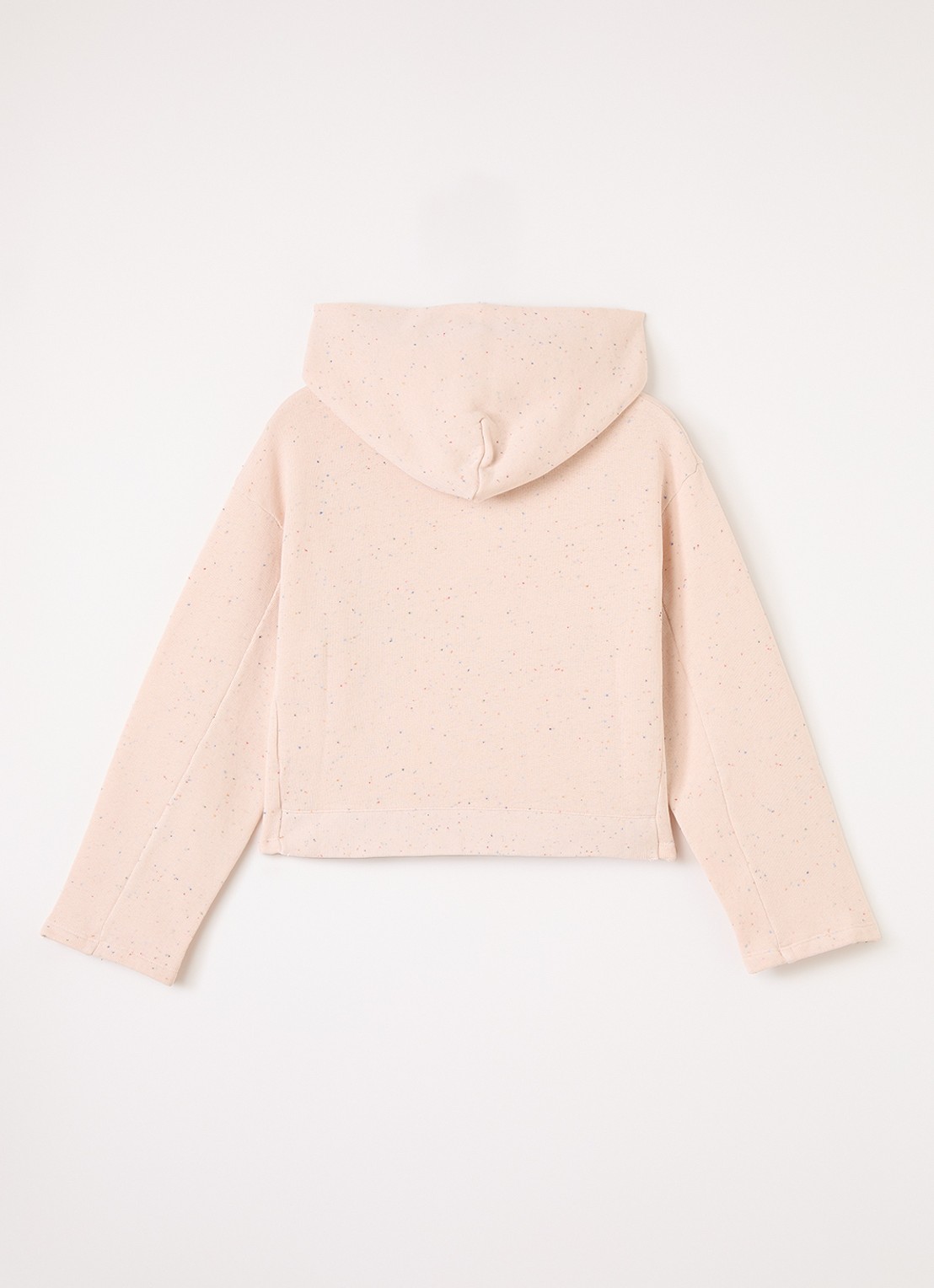 Bellerose Marta hoodie met gemêleerd dessin - voorkant 2 roze