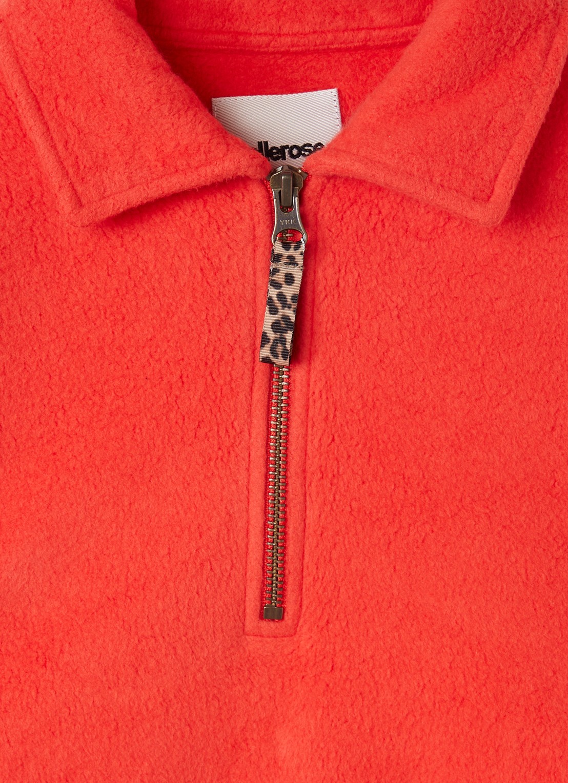 Bellerose Mazzy sweater met halve rits - detail 3 rood