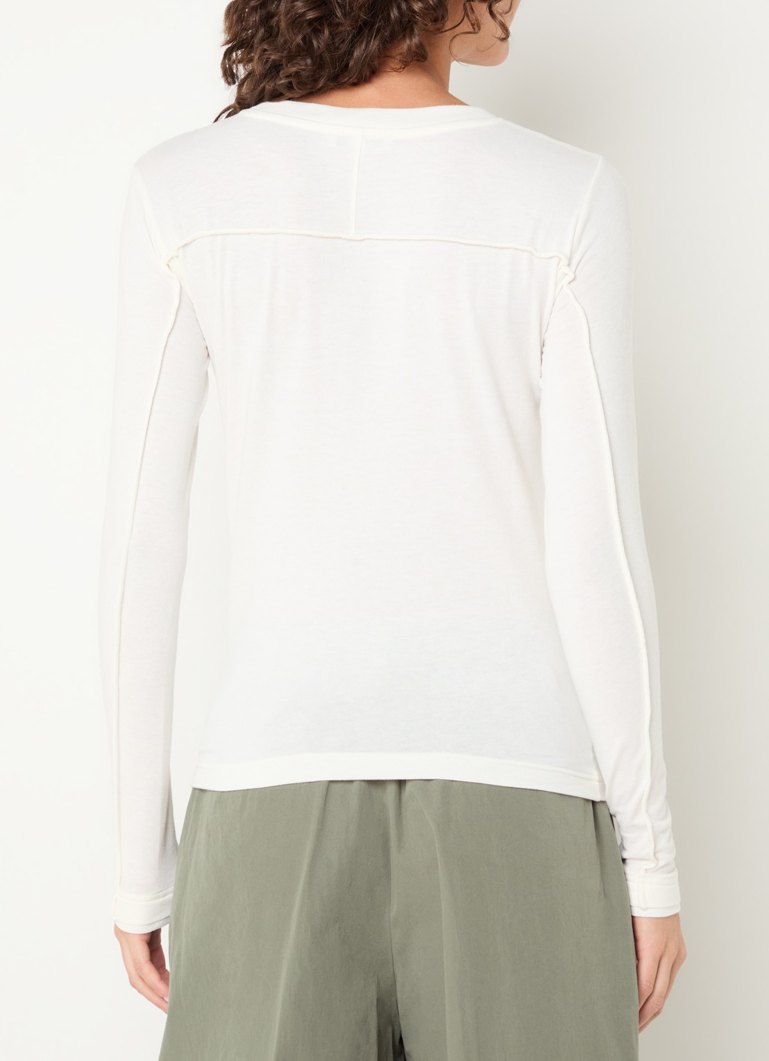 Bellerose Mendy long sleeve met boothals - achterkant 4 wit