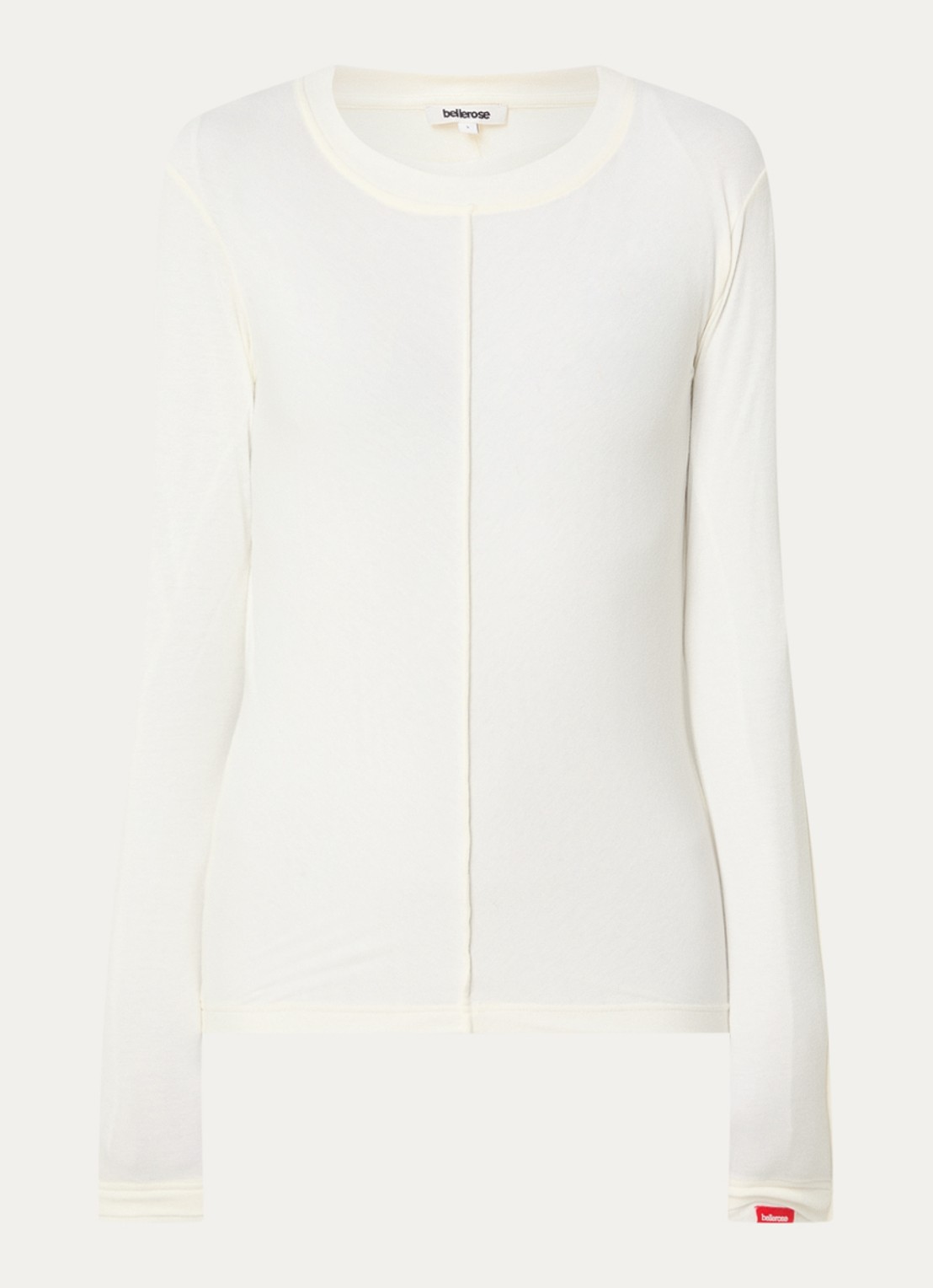 Bellerose Mendy long sleeve met boothals - voorkant 2 wit
