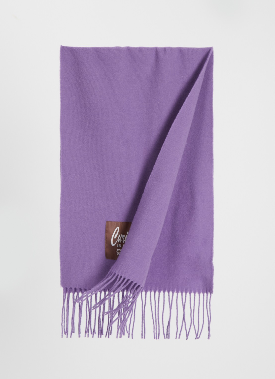 Bellerose Milan sjaal van scheerwol 120 x 35 cm - detail paars