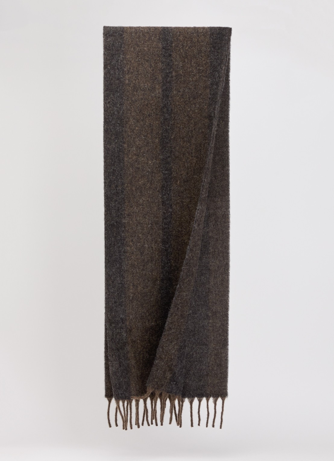 Bellerose Moryan sjaal in alpaca wolblend 220 x 33 cm  - detail bruin