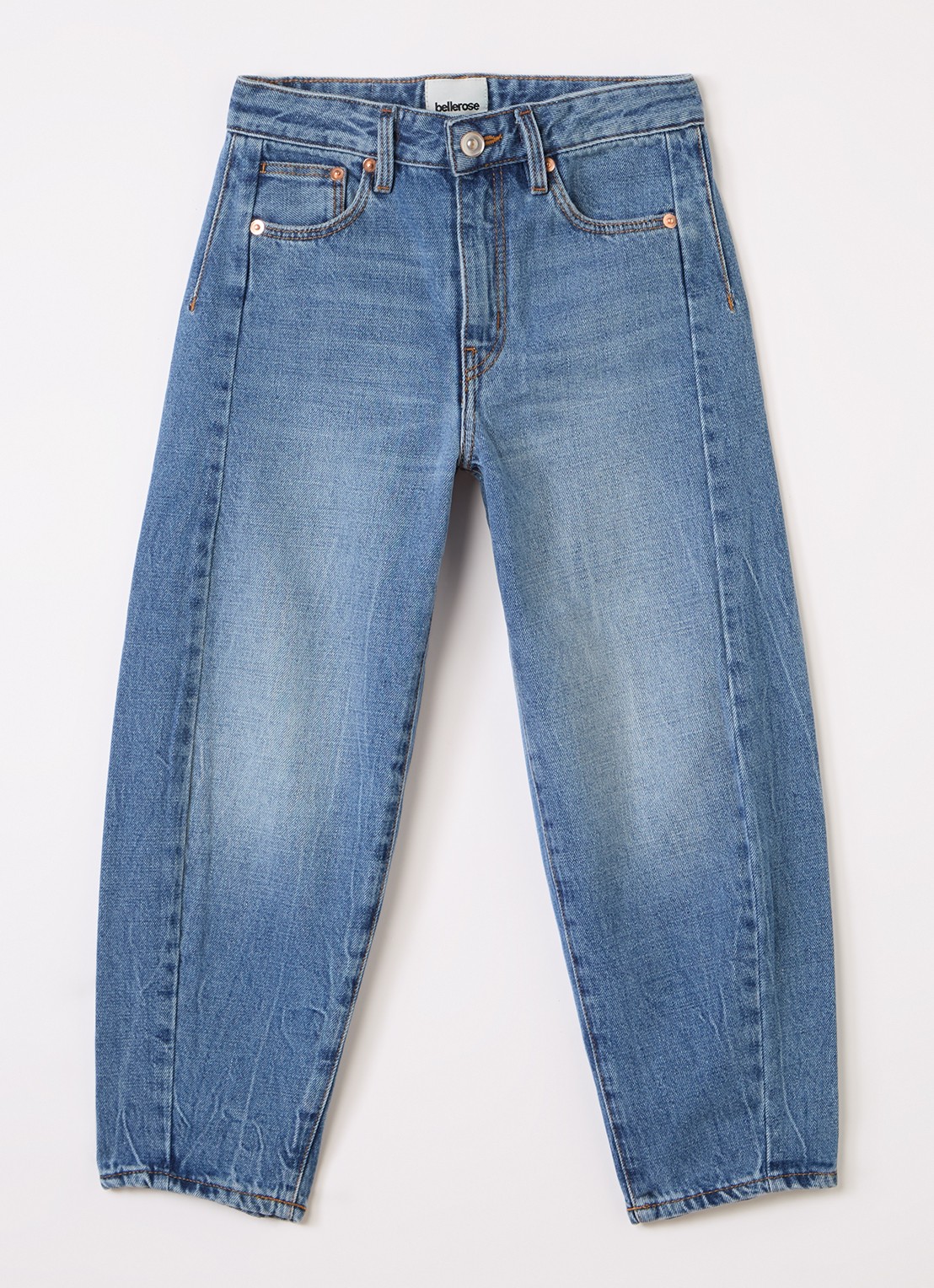Bellerose Parady balloon jeans - voorkant indigo