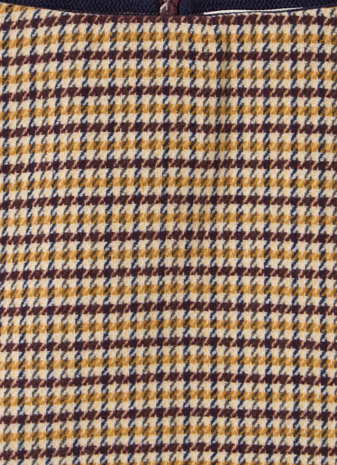 Bellerose Parise minirok in wolblend - detail 3 mosterd