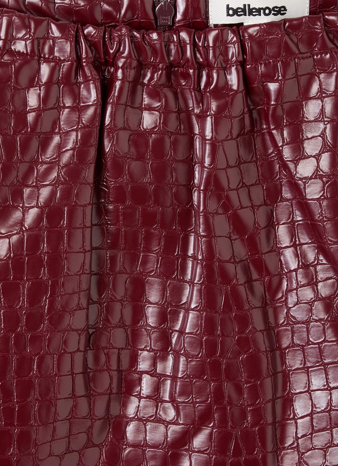 Bellerose Parise rok van imitatieleer - detail rood