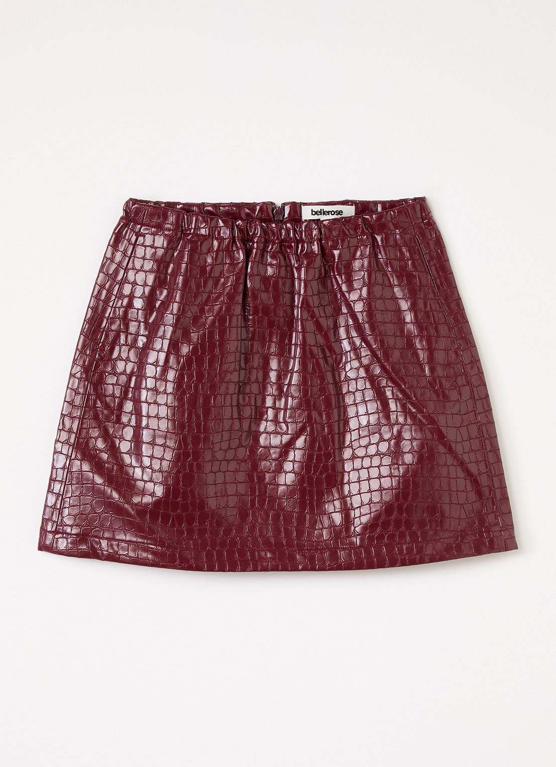 Bellerose Parise rok van imitatieleer - voorkant 2 rood