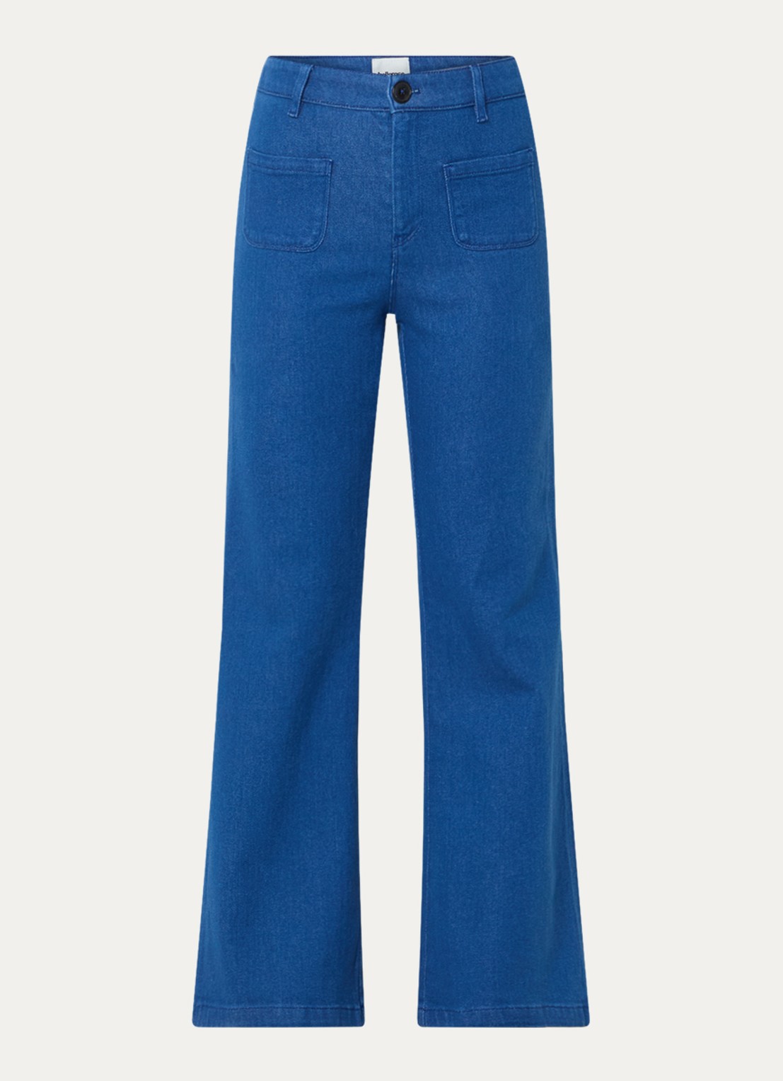 Bellerose Park low waist flared fit jeans met medium wassing - voorkant 2 indigo
