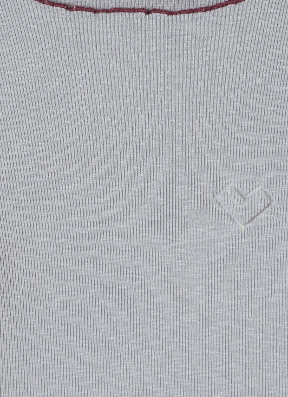 Bellerose Ribgebreide top - detail 3 grijsmele