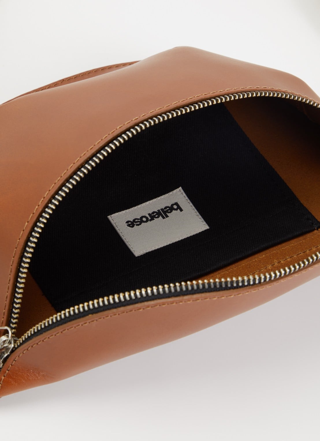 Bellerose Rosie heuptas van kalfsleer - detail 3 cognac