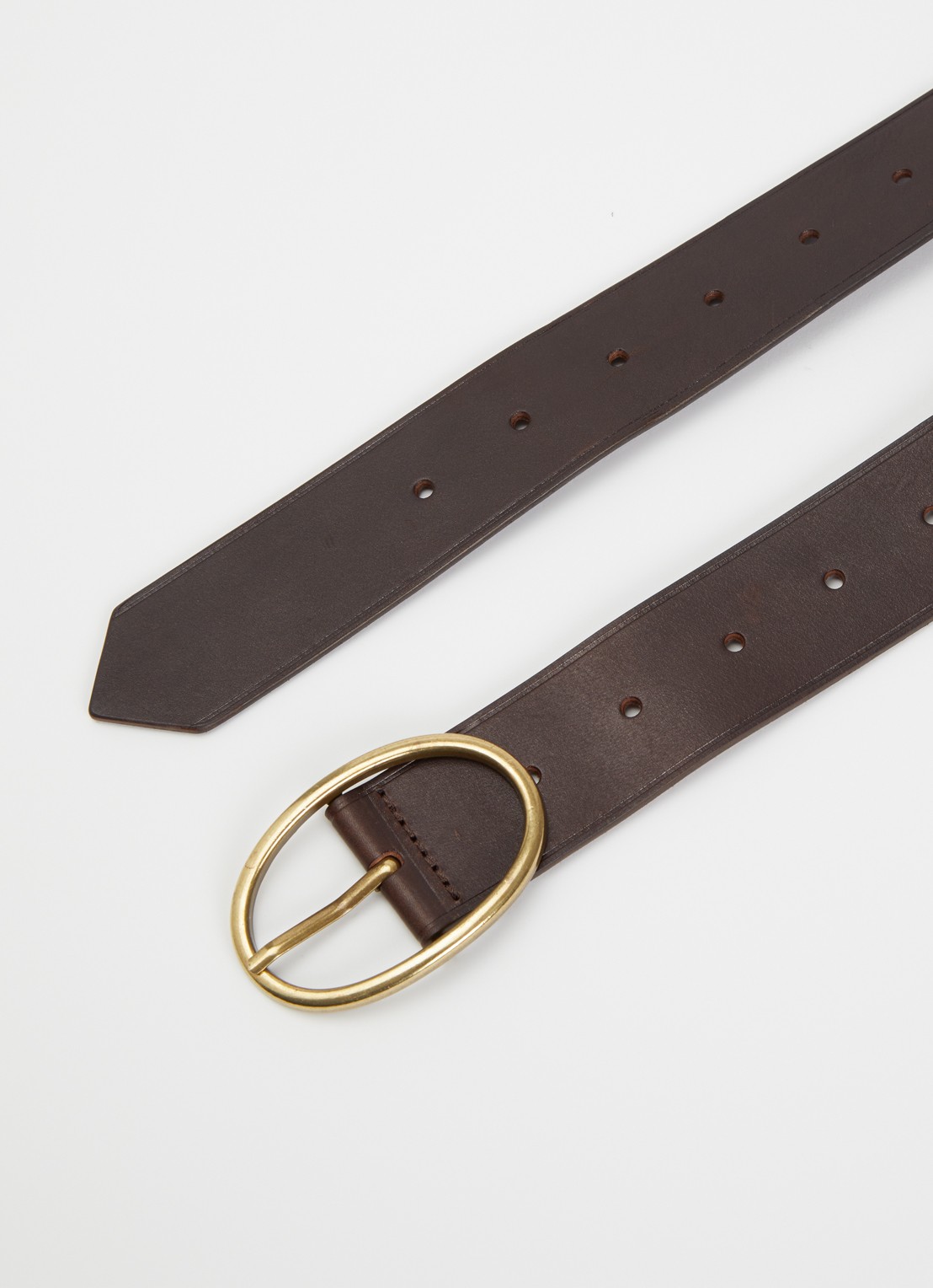 Bellerose Sanel riem van leer - detail donkerbruin