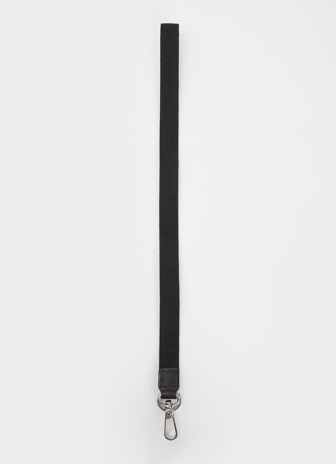 Bellerose Sokey sleutelhanger met details van leer en logoprint - voorkant zwart