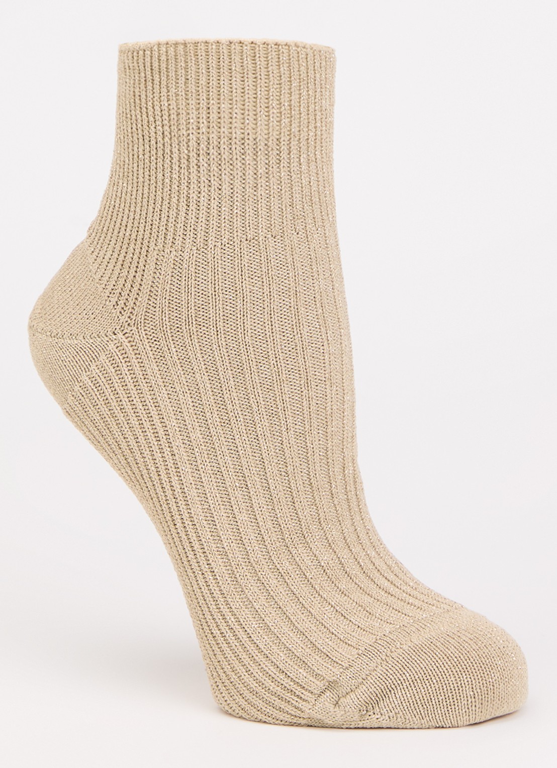 Bellerose Sokken met glitter  - voorkant 2 goud