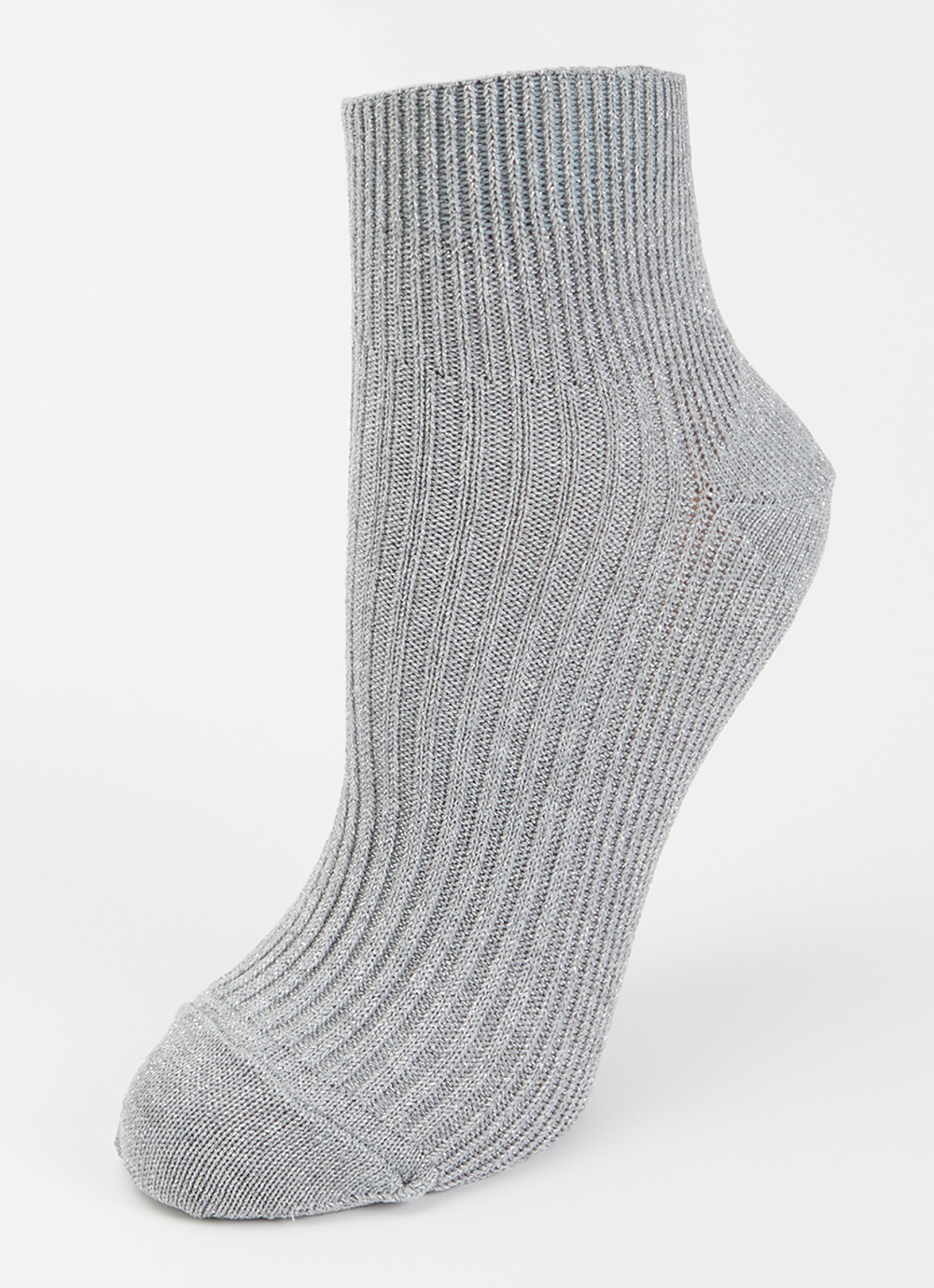 Bellerose Sokken met glitter  - detail grijs