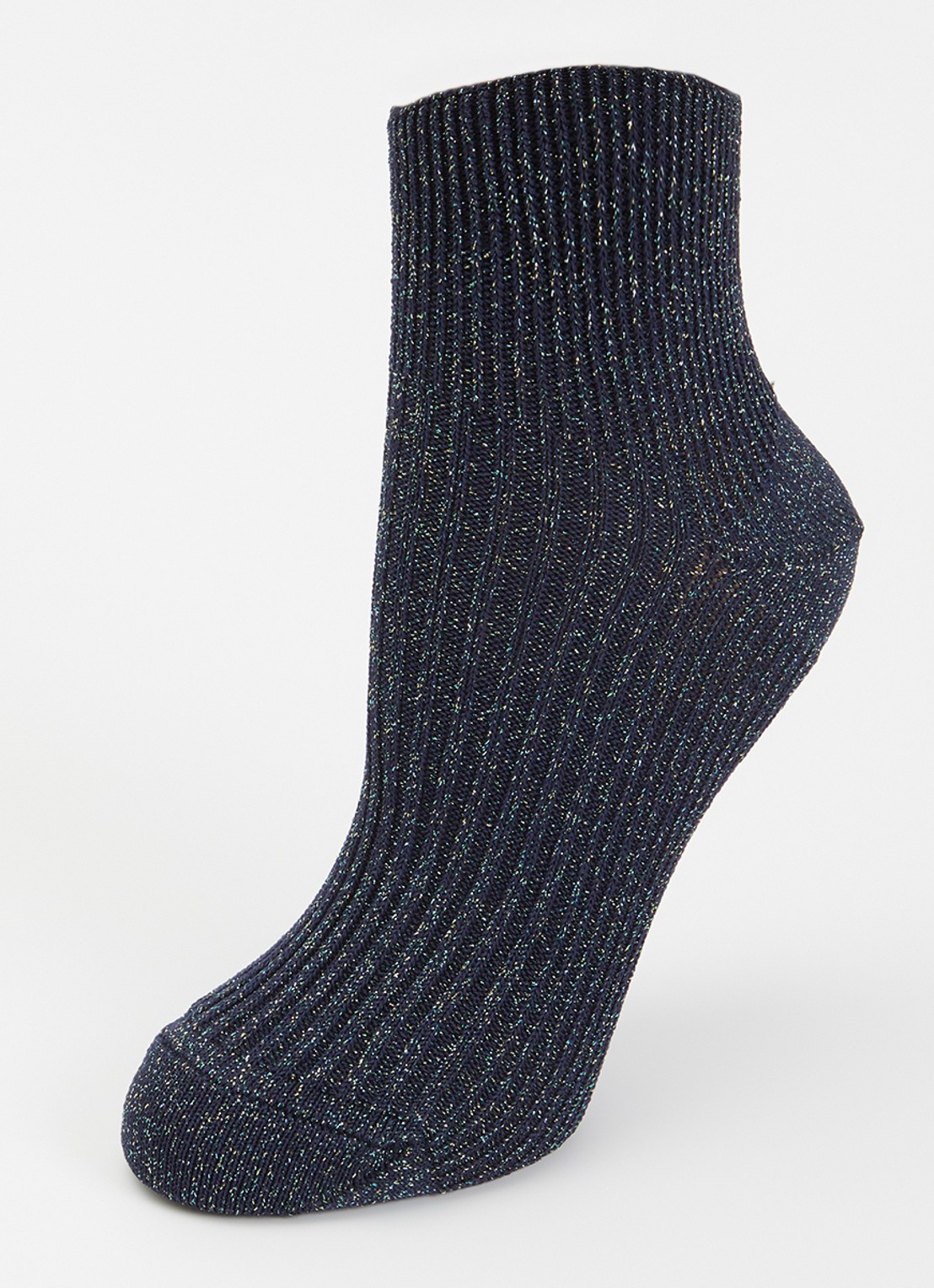 Bellerose Sokken met glitter  - detail donkerblauw