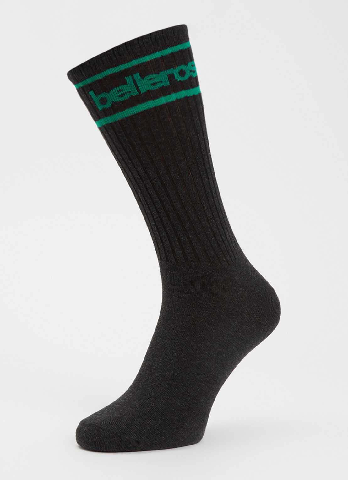Bellerose Sokken met logo - detail 3 antraciet