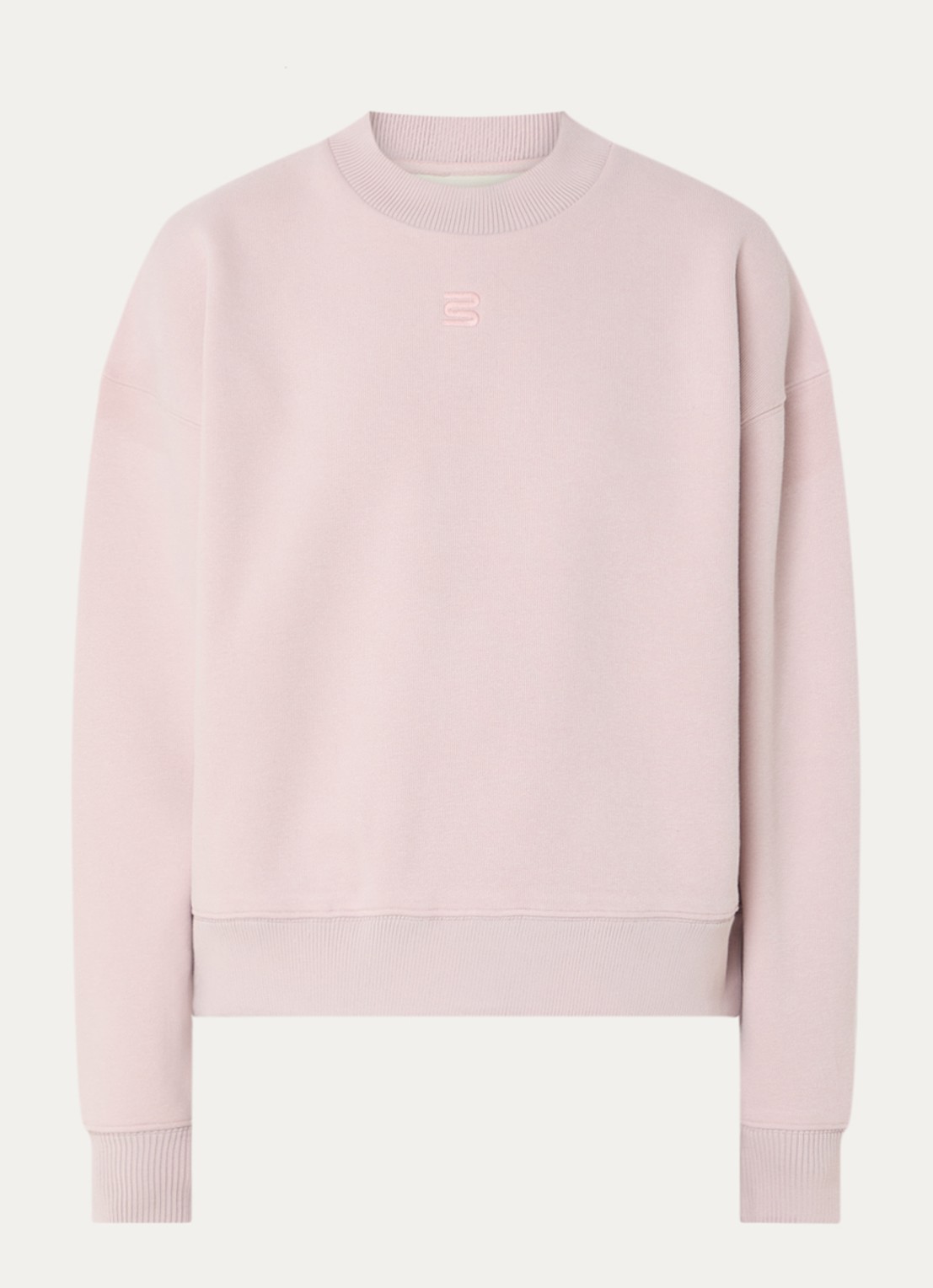 Bellerose Temi sweater met ronde hals - voorkant lichtroze