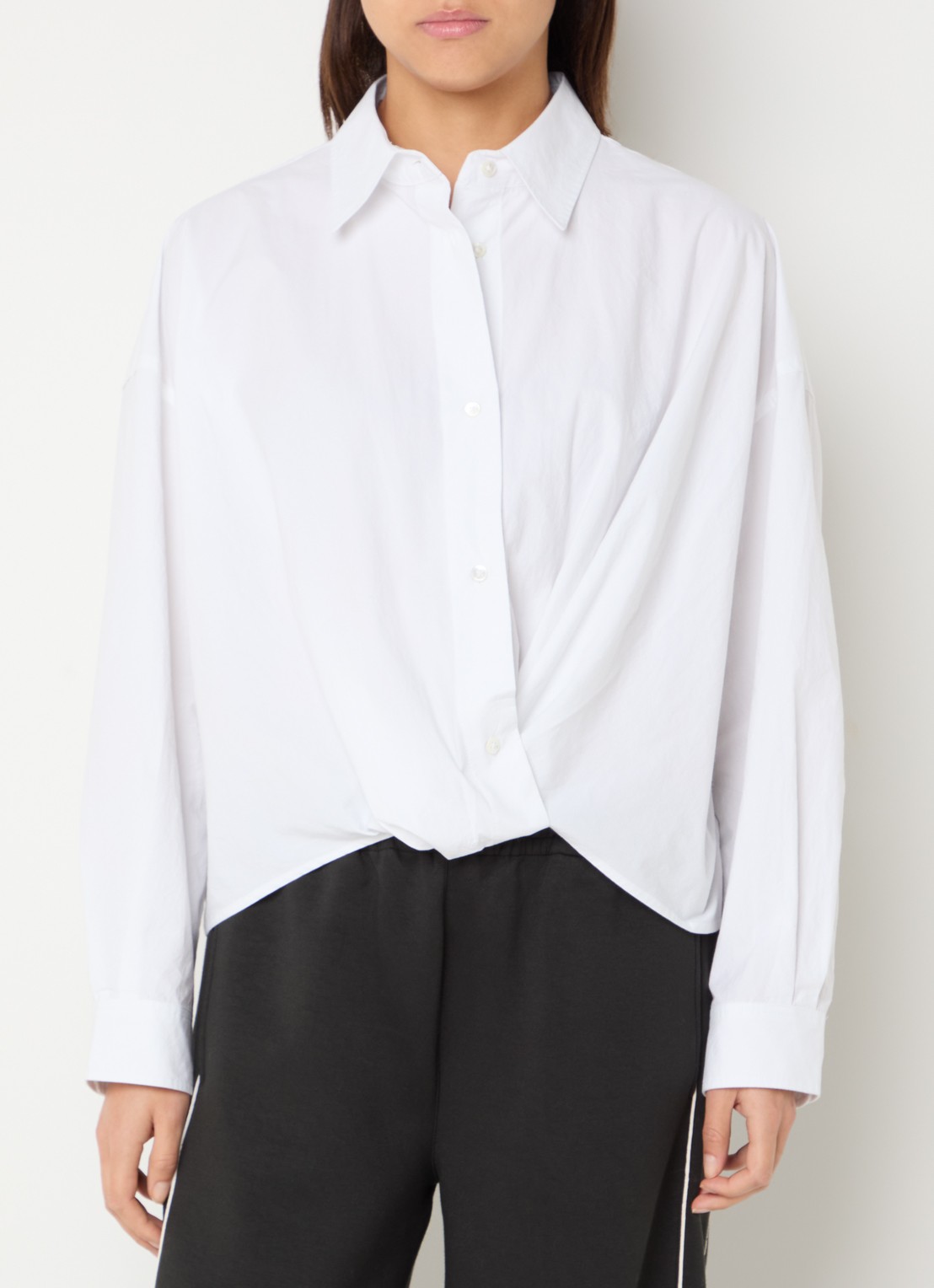 Bellerose Tonny blouse met kraag - detail 4 wit