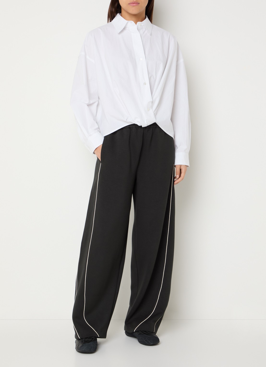 Bellerose Tonny blouse met kraag - voorkant 3 wit