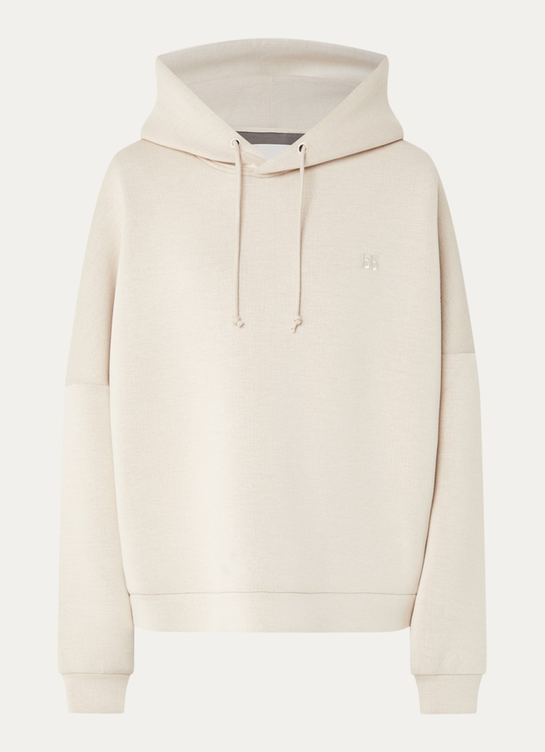 Bellerose Tood62 hoodie met logo - voorkant 4 creme