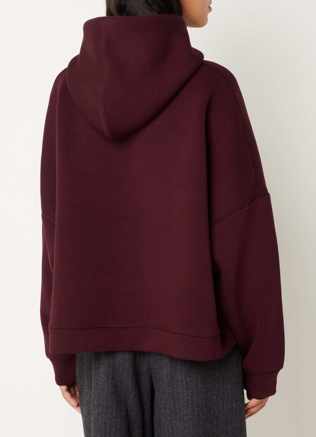 Bellerose Tood62 hoodie met logo - achterkant 3 bordeauxrood