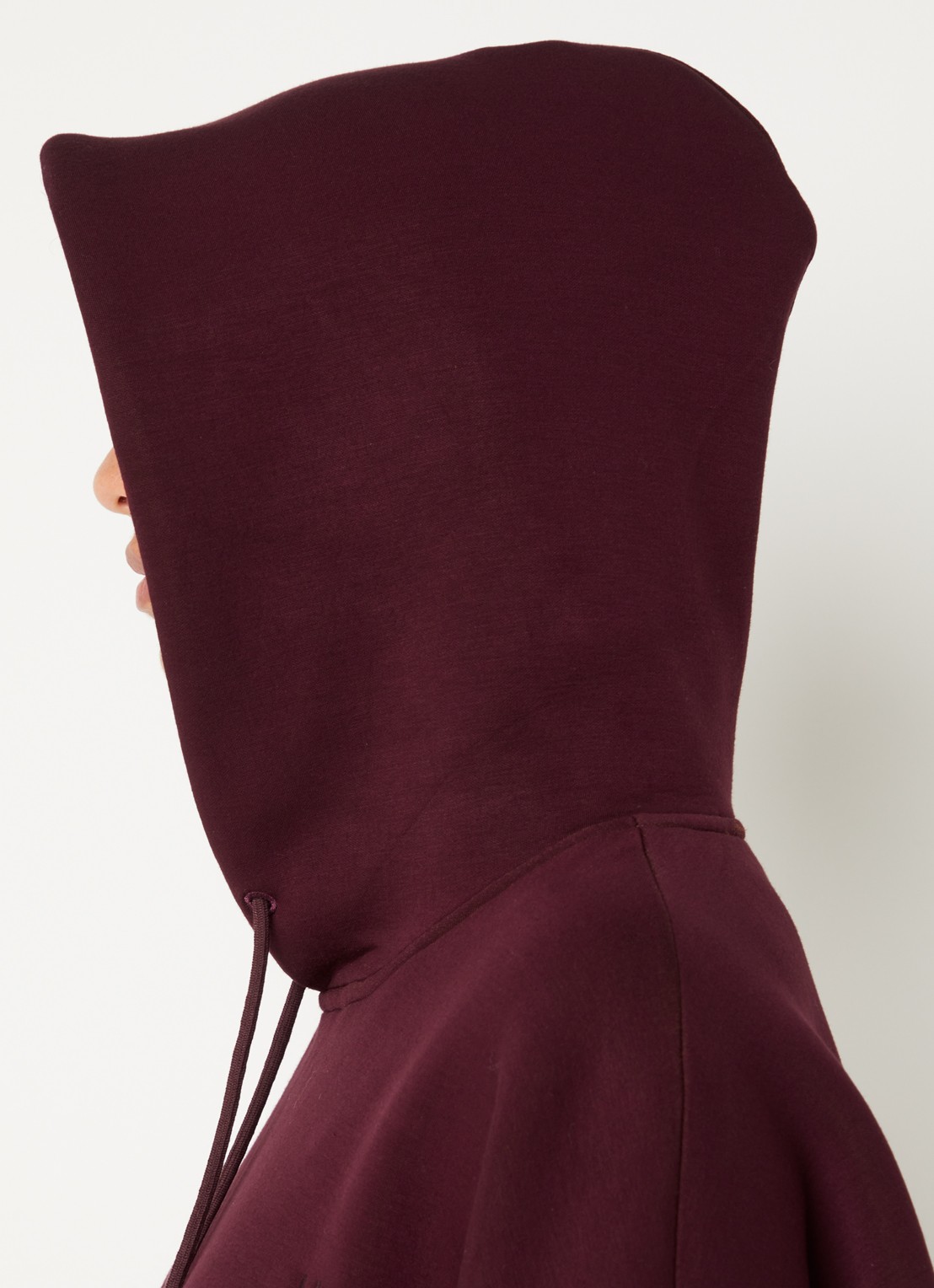 Bellerose Tood62 hoodie met logo - detail 5 bordeauxrood