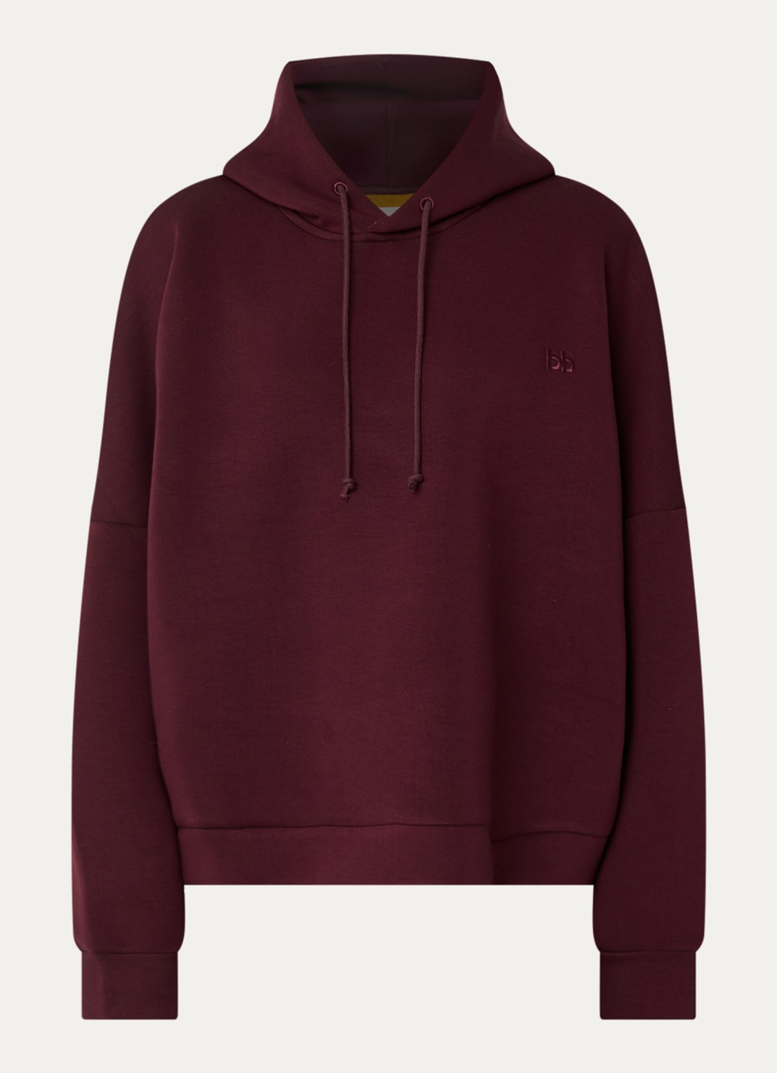Bellerose Tood62 hoodie met logo - voorkant bordeauxrood