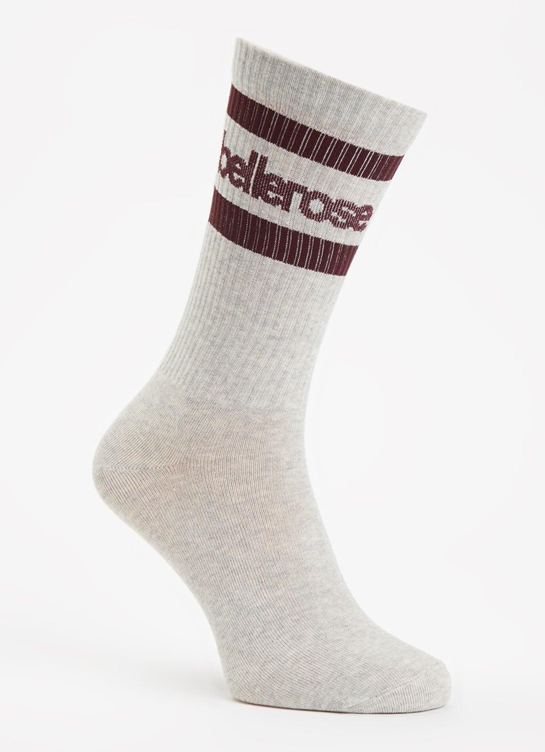 Bellerose Vanmo sokken in katoenblend met logo - voorkant grijsmele
