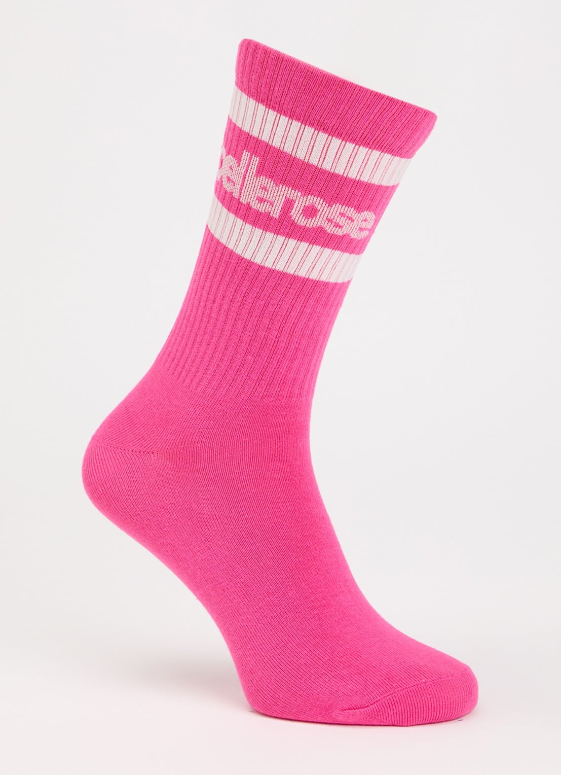 Bellerose Vanmo sokken in katoenblend met logo - voorkant fuchsia