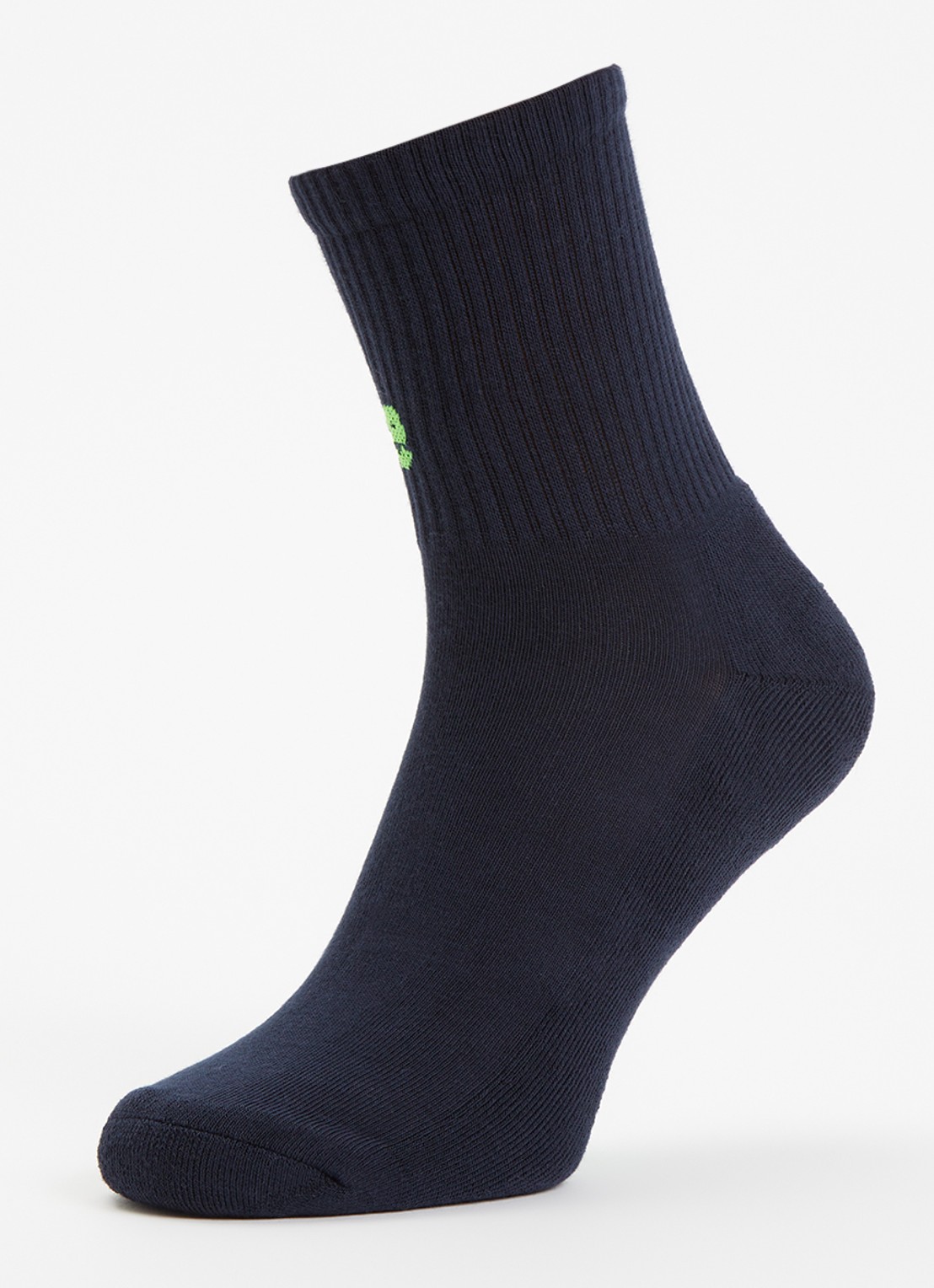 Bellerose Vemho sokken in katoenblend met logo - detail donkerblauw
