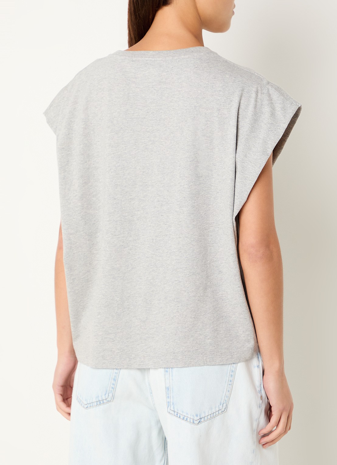 Bellerose Vice T-shirt met boothals - achterkant 4 donkergrijs