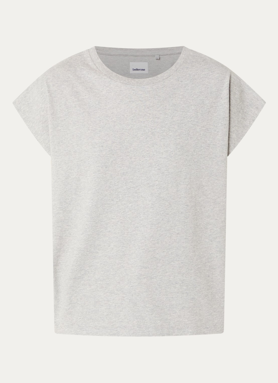 Bellerose Vice T-shirt met boothals - voorkant donkergrijs