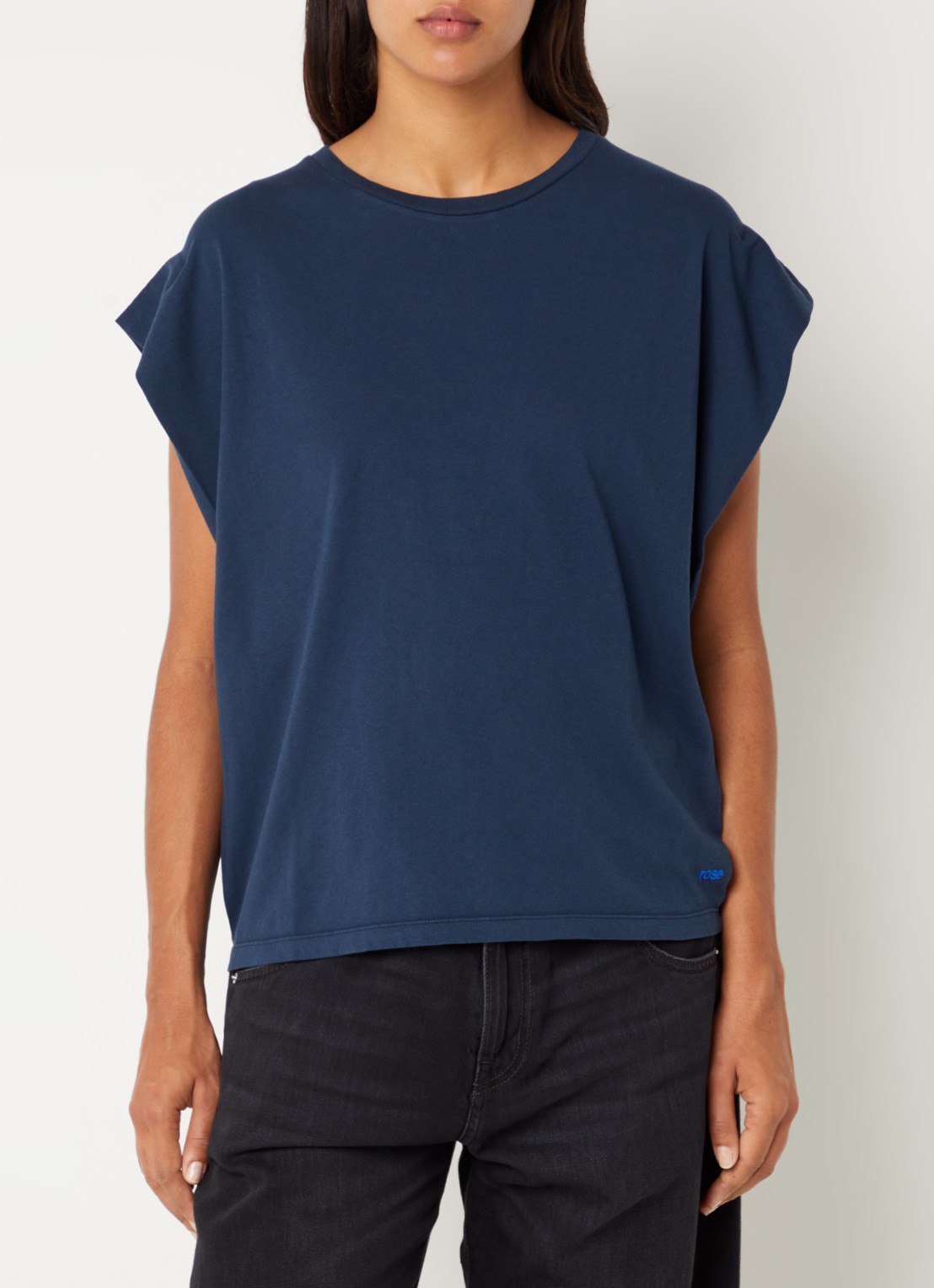 Bellerose Vice T-shirt met boothals - detail 4 rood