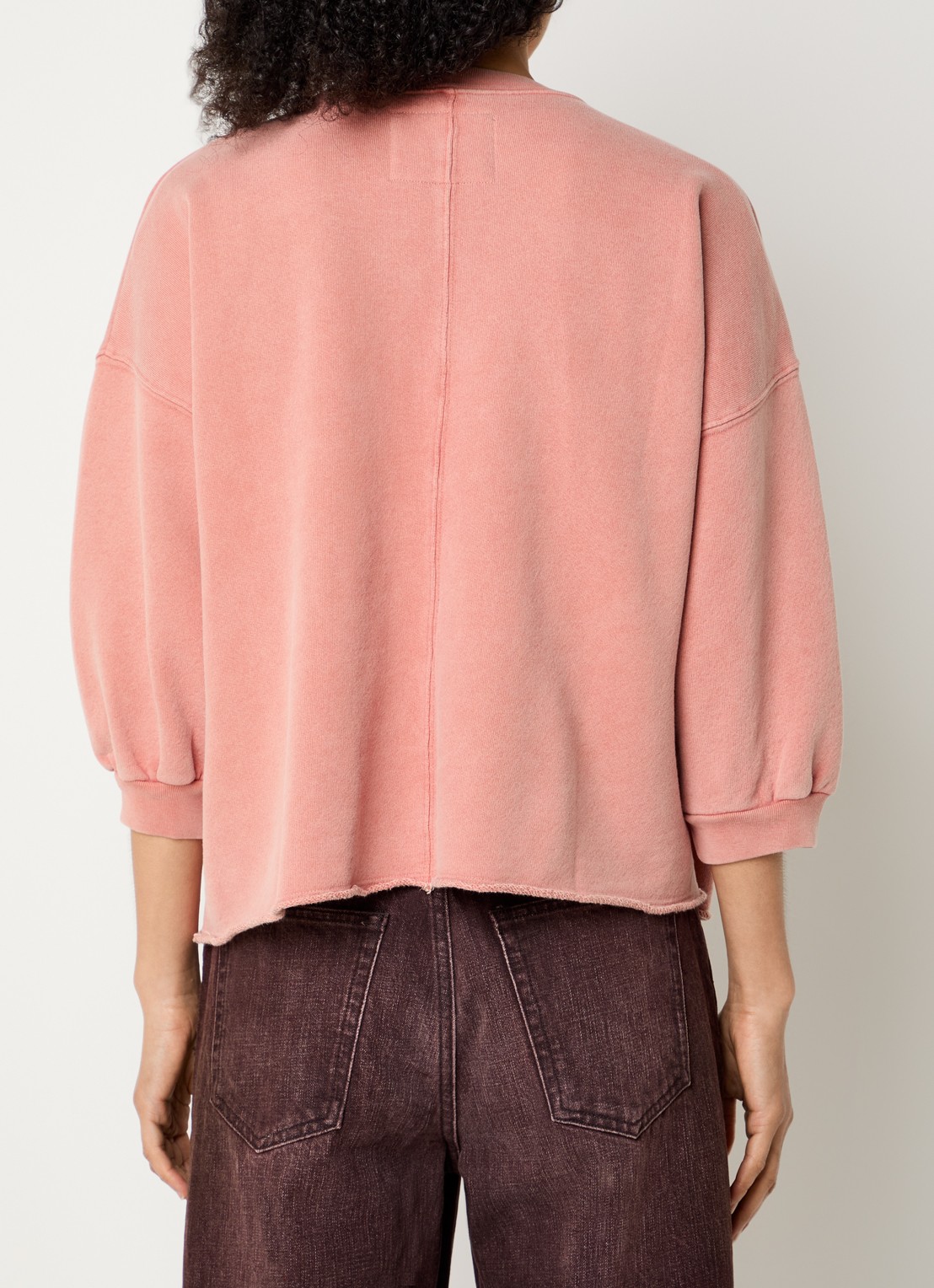 Bellerose Vicske sweater met verwassen afwerking - achterkant 4 rood