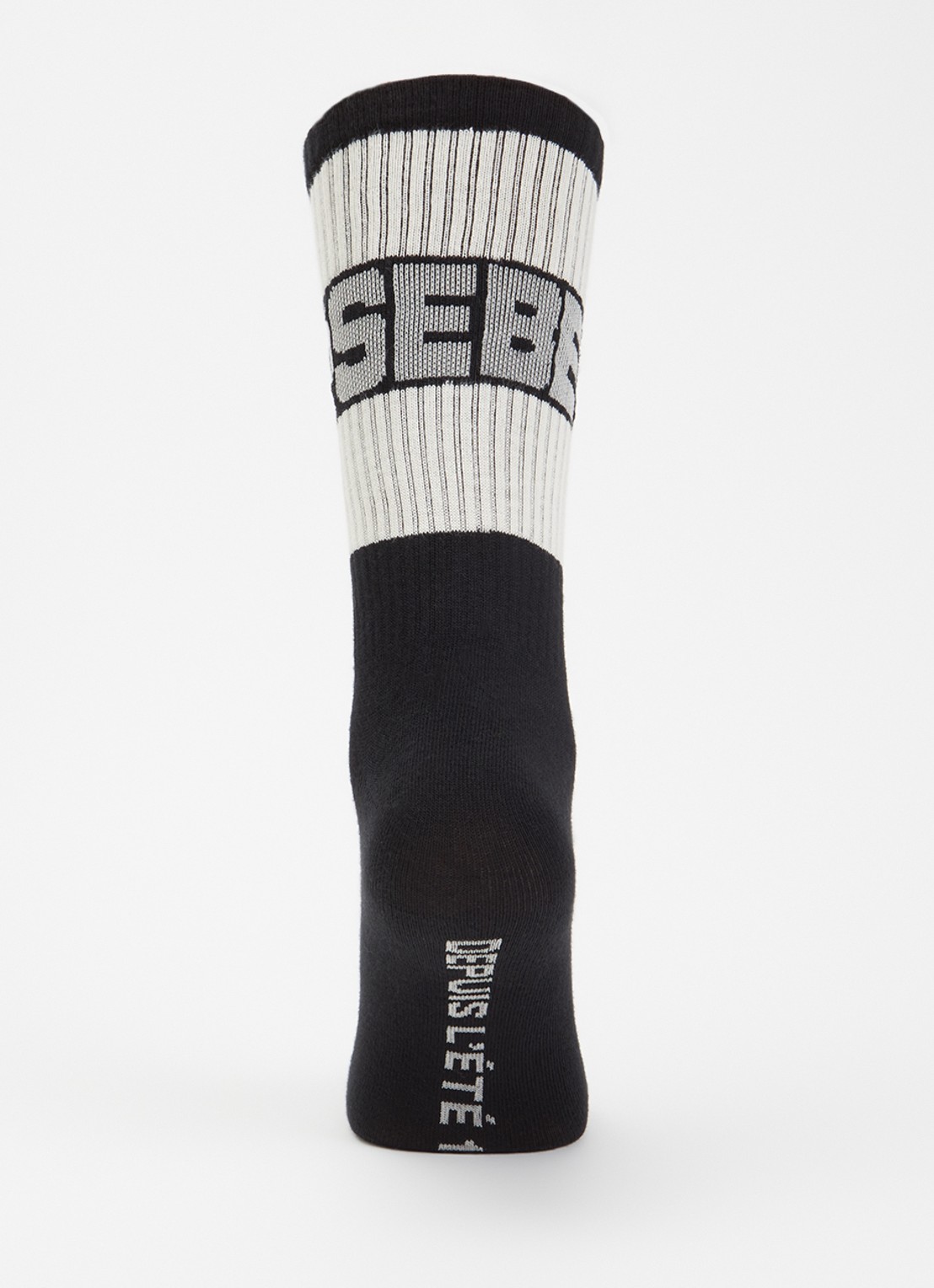 Bellerose Vite sokken in katoenblend met logo - voorkant 2 zwart
