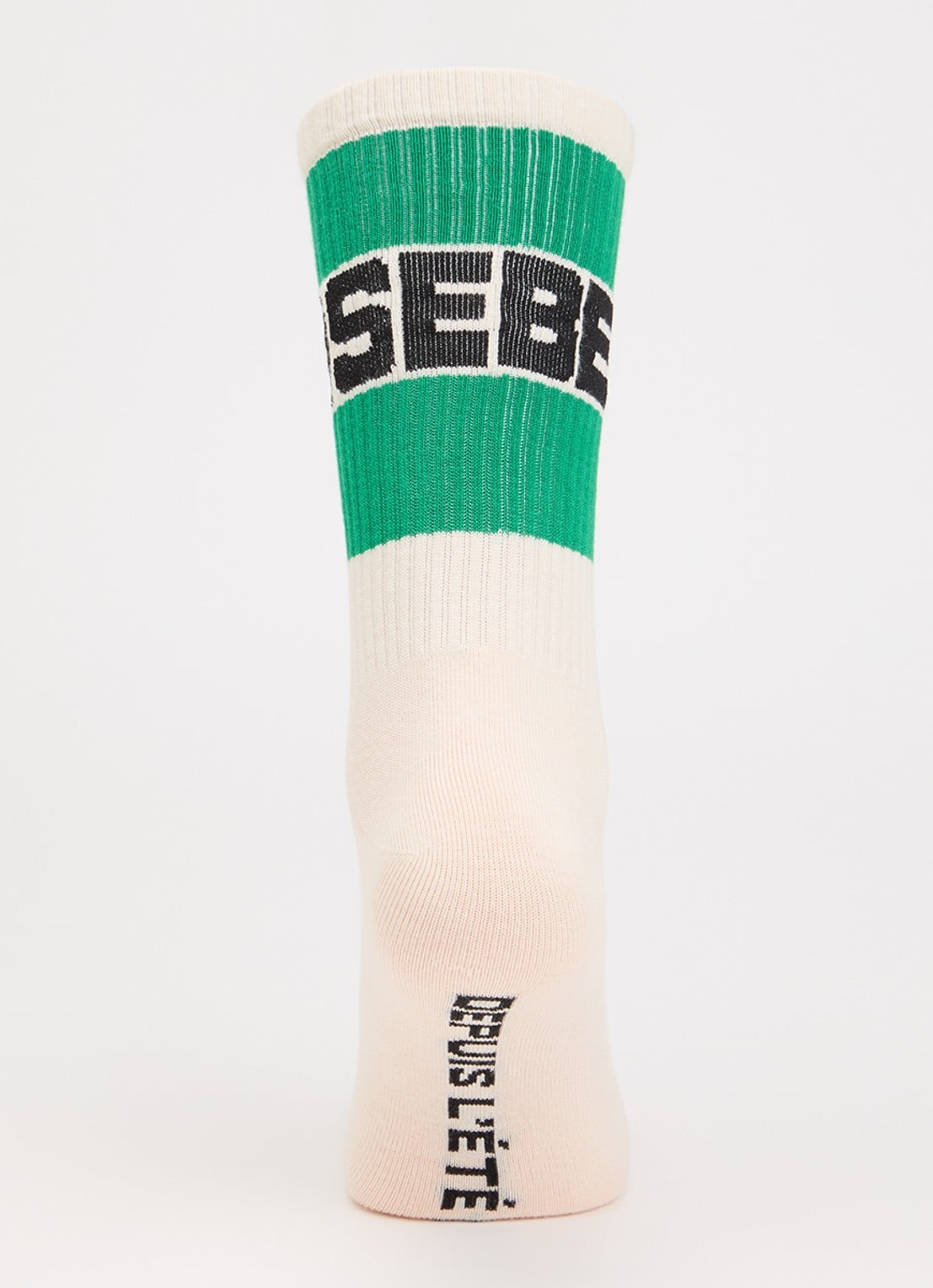 Bellerose Vite sokken in katoenblend met logo - voorkant 2 groen