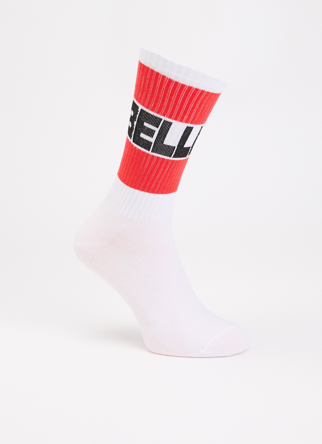 Bellerose Vite sokken in katoenblend met logo - voorkant 2 wit