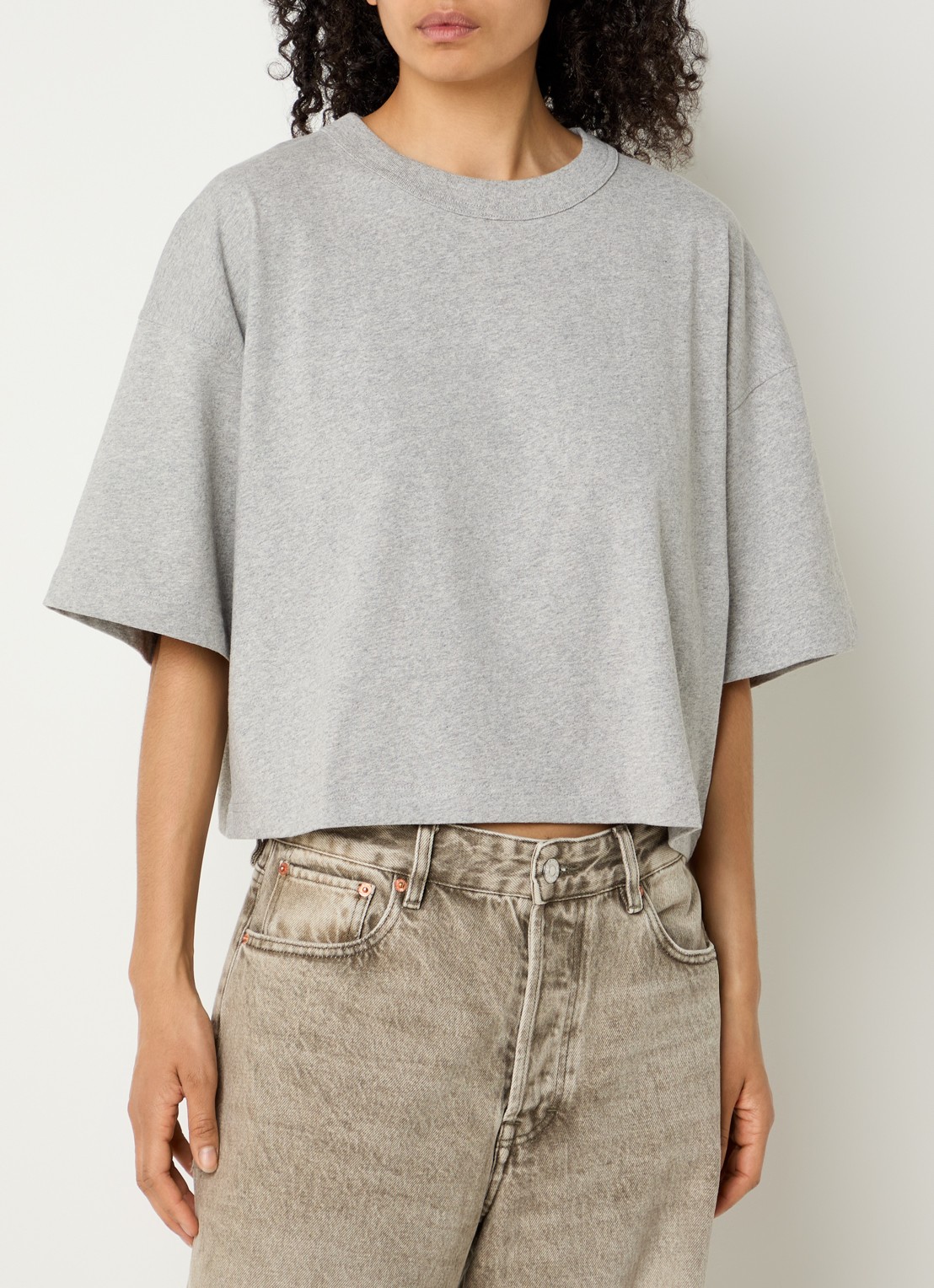 Bellerose Voss T-shirt met ronde hals - detail grijs