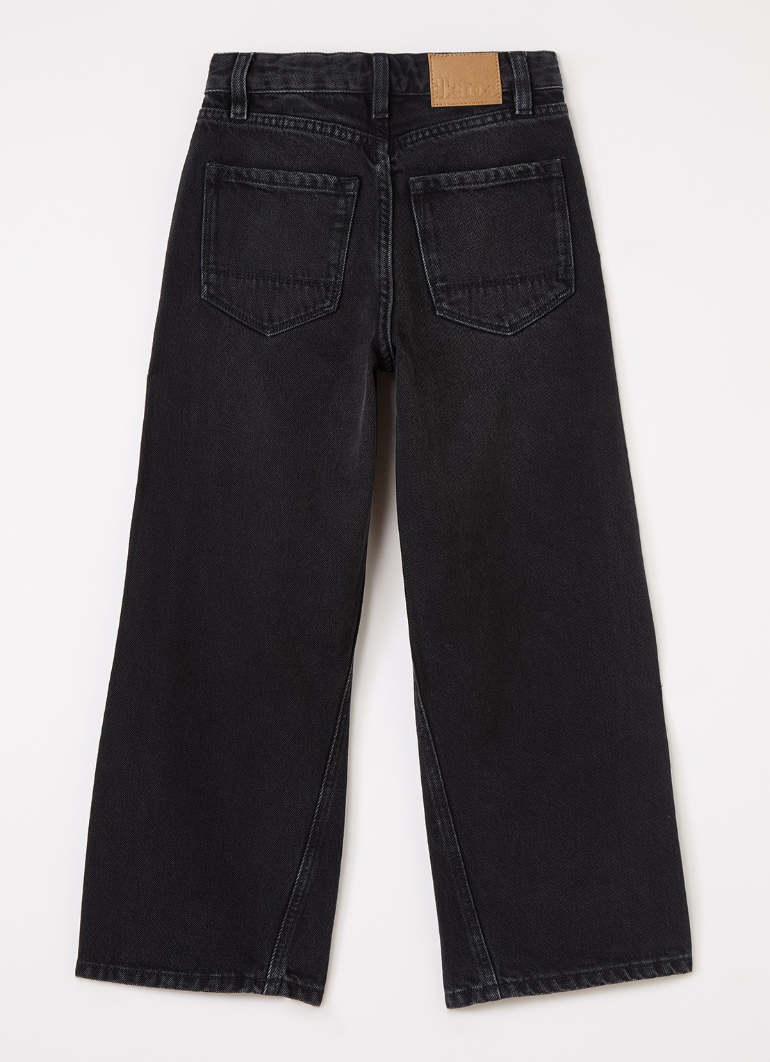 Bellerose Wanda wide leg jeans met gekleurde wassing - voorkant 3 zwart