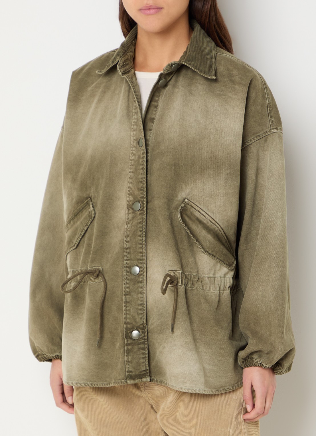 Bellerose Wonder jack met steekzakken - detail khaki