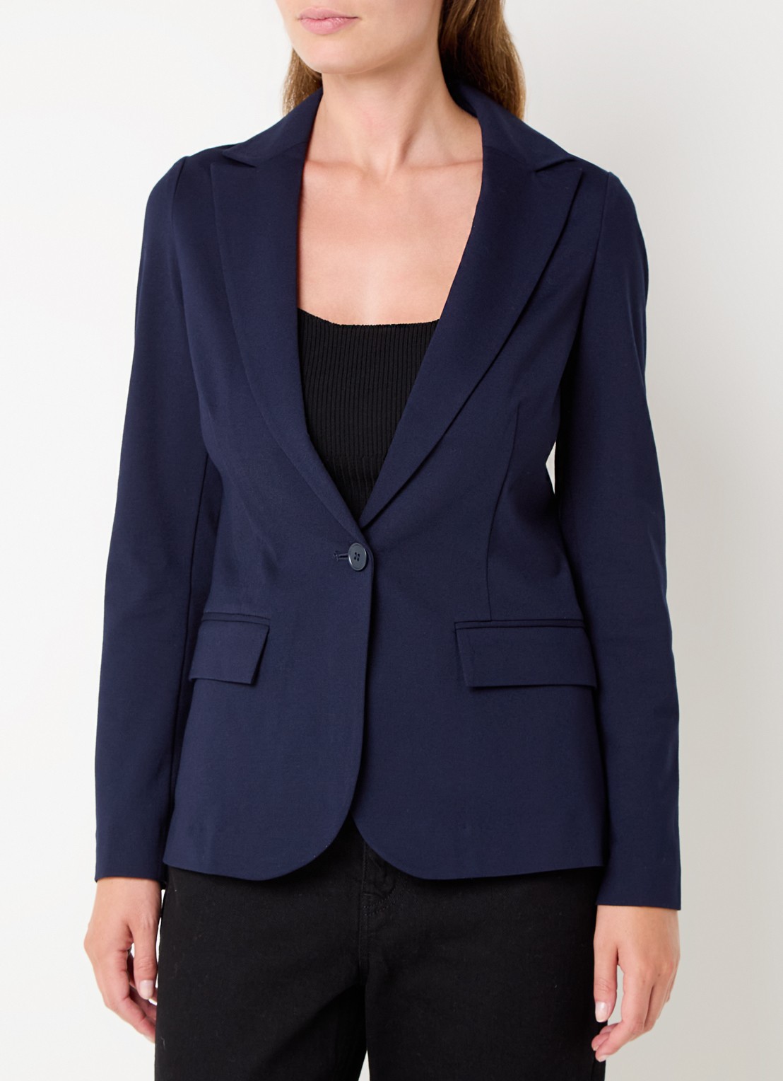 Benetton Blazer met klepzakken - detail 4 donkerblauw